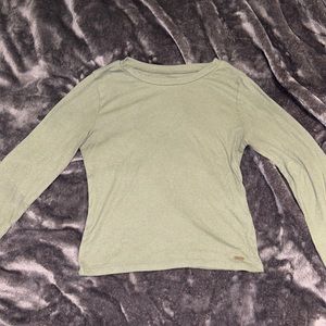 Very comfy material, dark green long sleeve shirt from Hollister